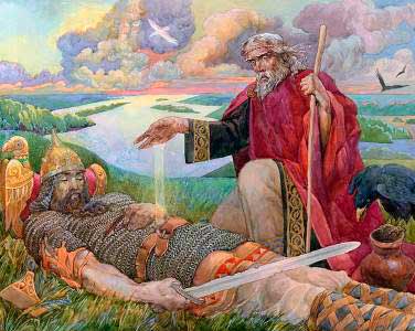 Руслан и Людмила. Героя старец окропил