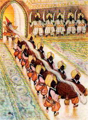 Руслан и Людмила. Седую бороду несет