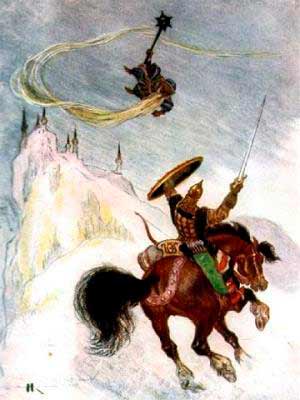 Руслан и Людмила. Летает карла Черномор