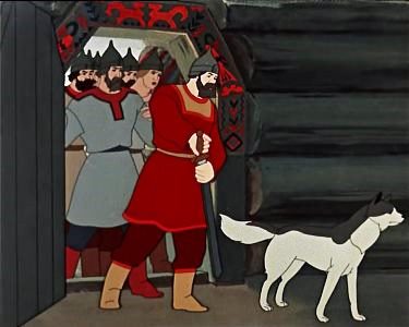 Сказка о мертвой царевне и о семи богатырях. Входят семь богатырей