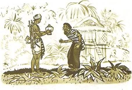 Индонезийская сказка. Сандино и трусливые черти