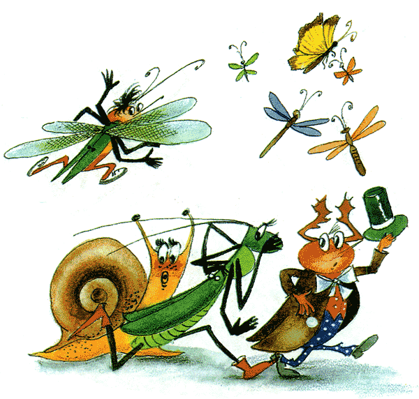 Муха-Цокотуха. По углам, по щелям Разбежалися: