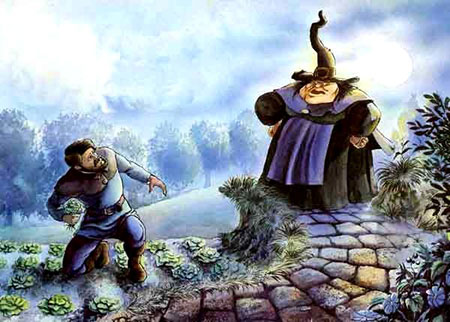 Гримм. Салаточка. Но на этот раз поймала его колдунья.