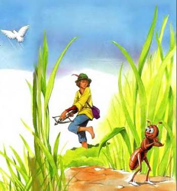  Муравей и голубка