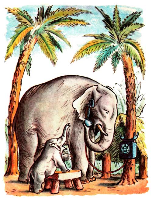 Телефон. Кто говорит?— Слон.