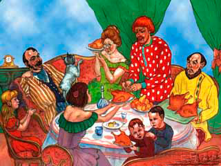 Как мужик со спесивым паном пообедал