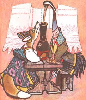 Лиса и журавль