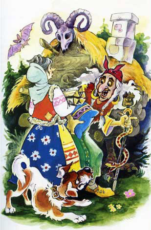 Как Баба Яга лопнула. Русские народные сказки