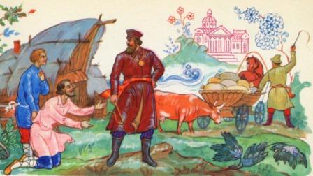 Как мужик со спесивым паном пообедал. Богатый пан