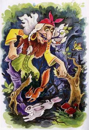 Как Баба Яга лопнула. Русские народные сказки