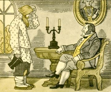 Как мужик со спесивым паном пообедал. Стоит кусок золота