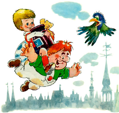 Малыш и Карлсон, который живет на крыше