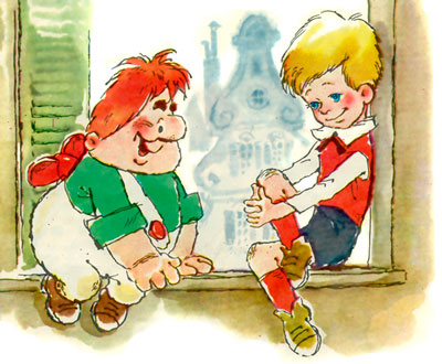 Малыш и Карлсон, который живет на крыше