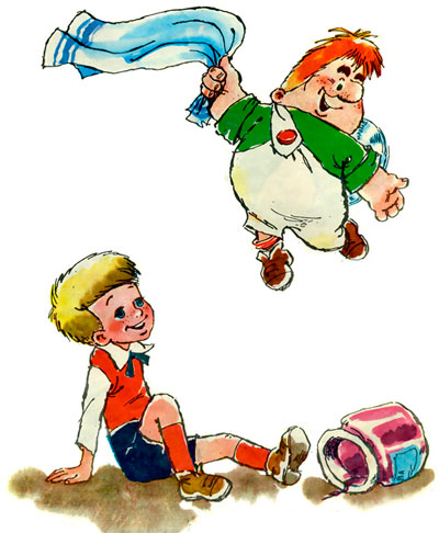 Малыш и Карлсон, который живет на крыше