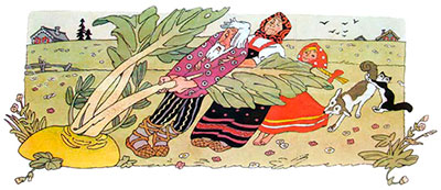 Репка. Позвала Жучка кошку