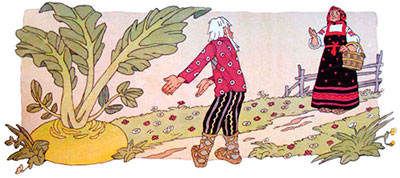 Репка. Позвал дед бабку: