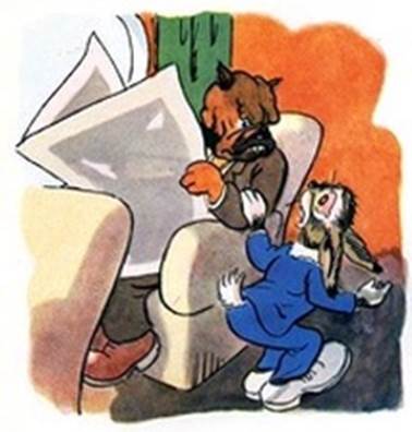 Суеверный Трусохвостик. Басни Михалкова