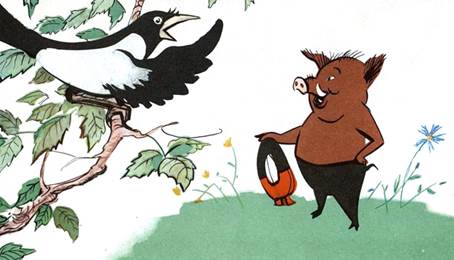 Кабан и хомут. Басни Михалкова