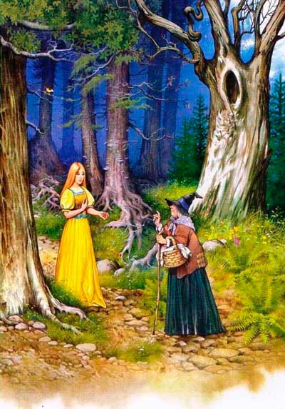 Элиза встретила старушку с корзинкой ягод