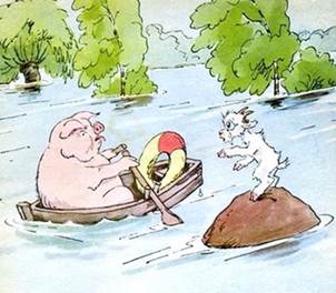 Как птицы козленка спасли. Сказки Михалкова