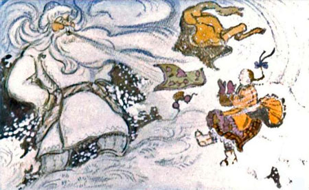 Русская народная сказка. Морозко. Замело старухину дочку снегом