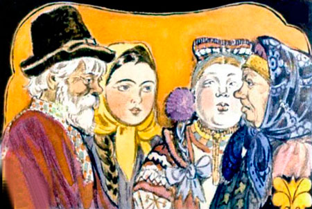 Русская народная сказка. Морозко. Жили-были старик и старуха.