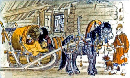 Русская народная сказка. Морозко. Велела старику везти свою дочку в лес