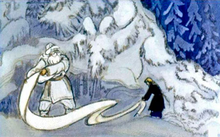 Русская народная сказка. Морозко. Сшей из этого холста мне рубаху