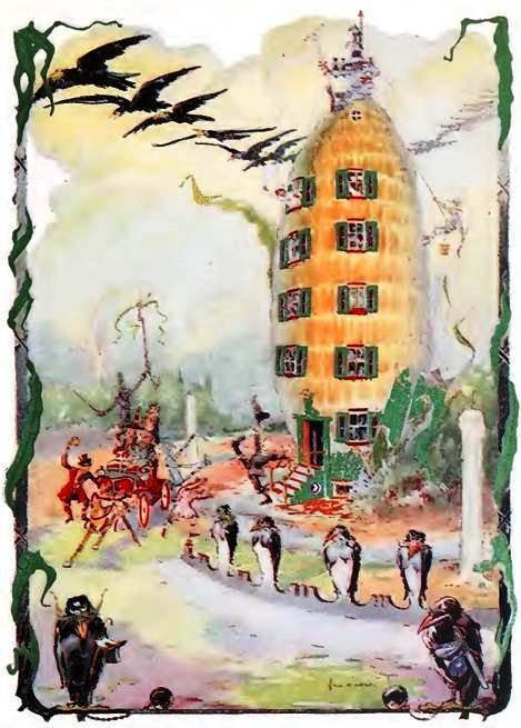 Изумрудный Город Страны Оз. Страшила сохраняет спокойствие