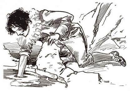 Лоскутушка из Страны Оз Оджо находит Темный колодец