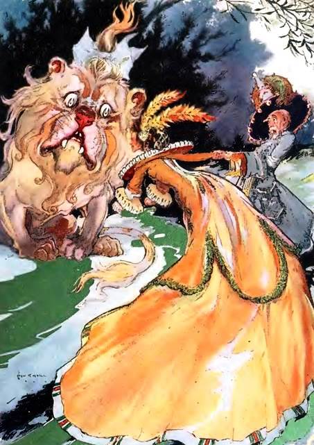 Изумрудный Город Страны Оз. Тетя Эм побеждает Льва