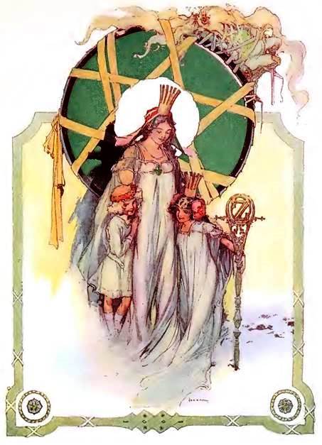 Изумрудный Город Страны Оз. Глинда произносит заклинание