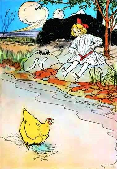 Озма из Страны Оз. Желтая курица