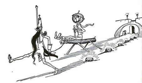 Чудесная Страна Оз Тыквоголовый Джек въезжает в Изумрудный Город