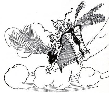 Чудесная Страна Оз. Железный Дровосек срывает розу