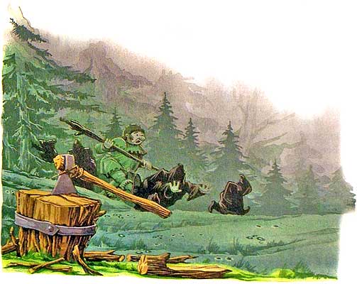 Битва в Подземной стране. Неожиданная встреча