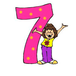 Веселые цифры. Цифра 7