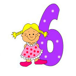 Веселые цифры. Цифра 6
