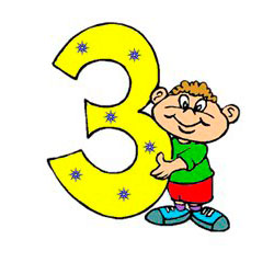 Веселые цифры. Цифра 3