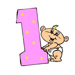 Веселые цифры. Цифра 1