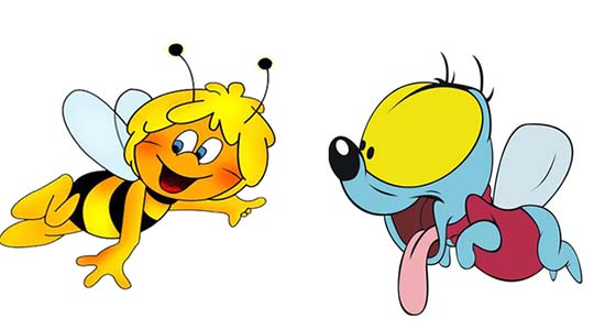 Муха и пчела