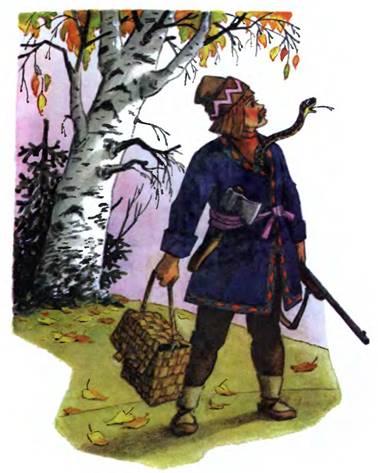 Охотник и змея. Удмуртская сказка