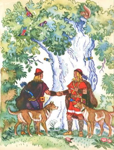 Латышская сказка. Белый олень