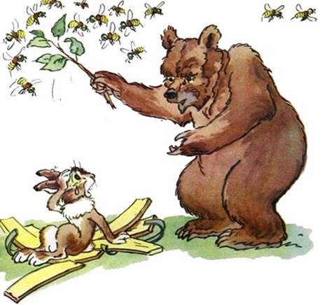 Жадный заяц. Басни Михалкова