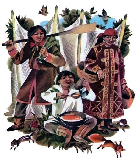 Хантыйская сказка. Толстый Колькет