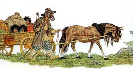 Цыганская сказка. Рыжая лошадь