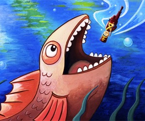 Стойкий оловянный солдатик. Внутри рыбы.