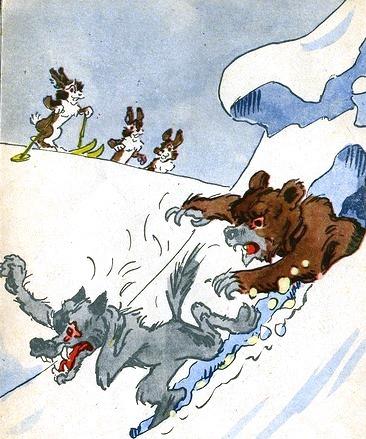 Зайцы и Волк. Михалков С.В.