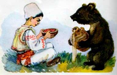 Мальчик и злая медведица. Болгарская сказка