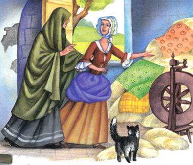 Сказка братьев Гримм. Три пряхи